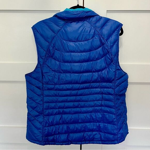 Bernardo Goose Down Filled Puffer Vest Blue Size XL Zip Up Warm - Picture 4 of 6